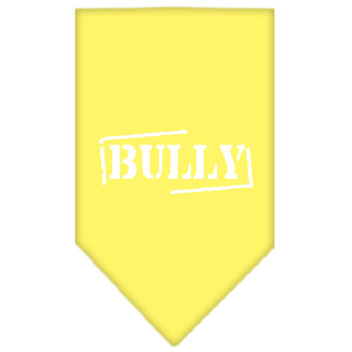 Bully Screen Print Bandana Yellow Large